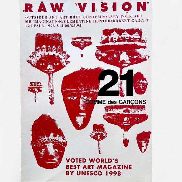 Comme des Garçons Raw vision 21 CONTEMPORARY ART catalog - Picture 1 of 3